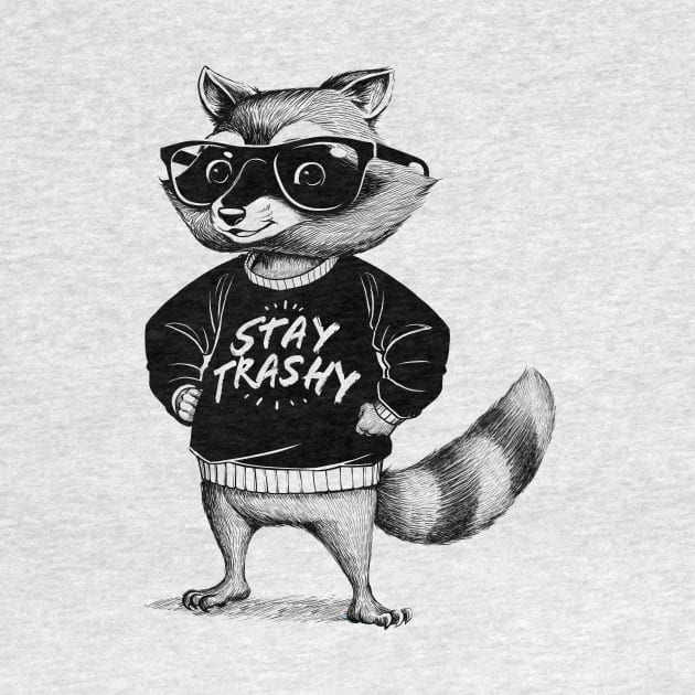 Stay Trashy Raccoon by Tobe_Fonseca